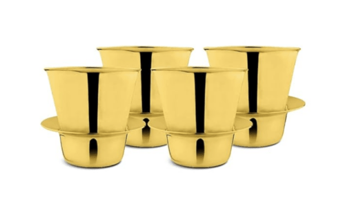 Shri & Sam Tea,Coffee Dabra in Tumbler with Gold PVD Coating